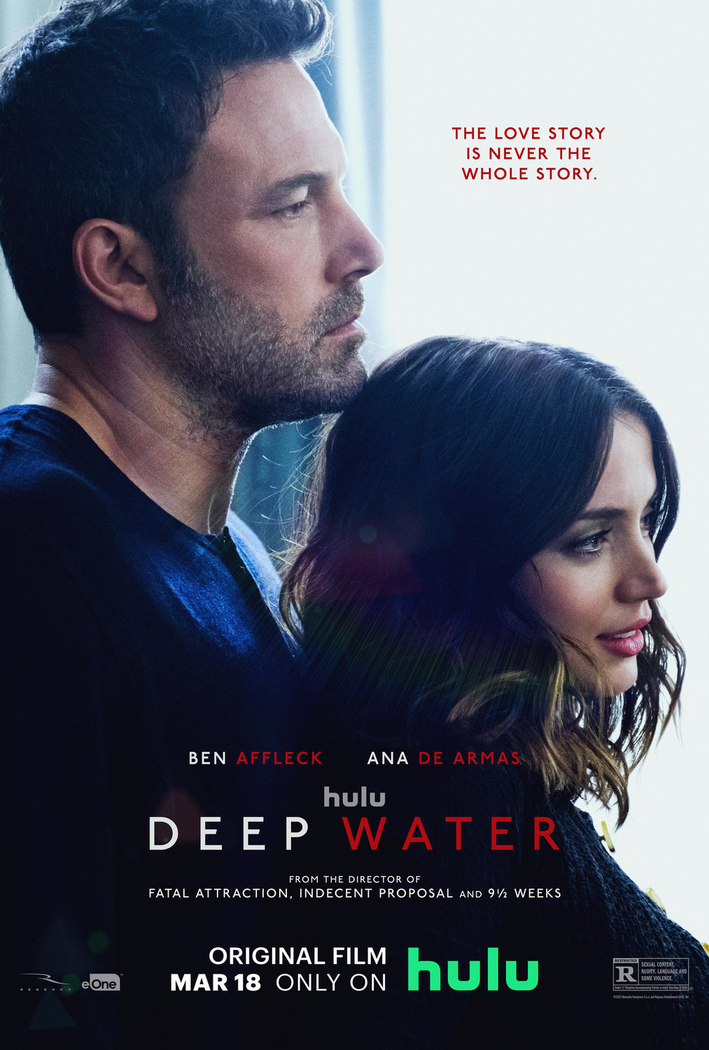 Ben Affleck and Ana de Armas star in the erotic thriller 'Deep Water' (2022), which is director Adrian Lyne's first feature film in 20 years..